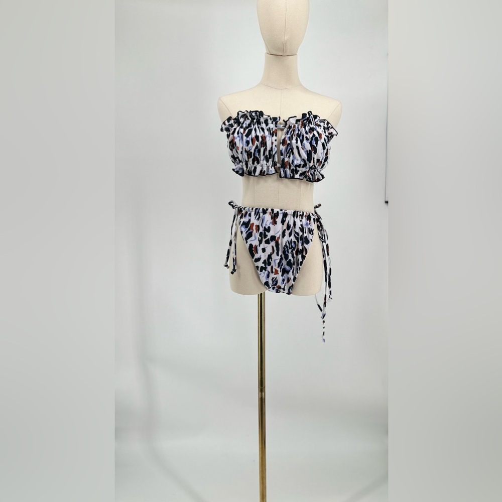 SHEIN Brando Cheta Print Bikini - 1XL